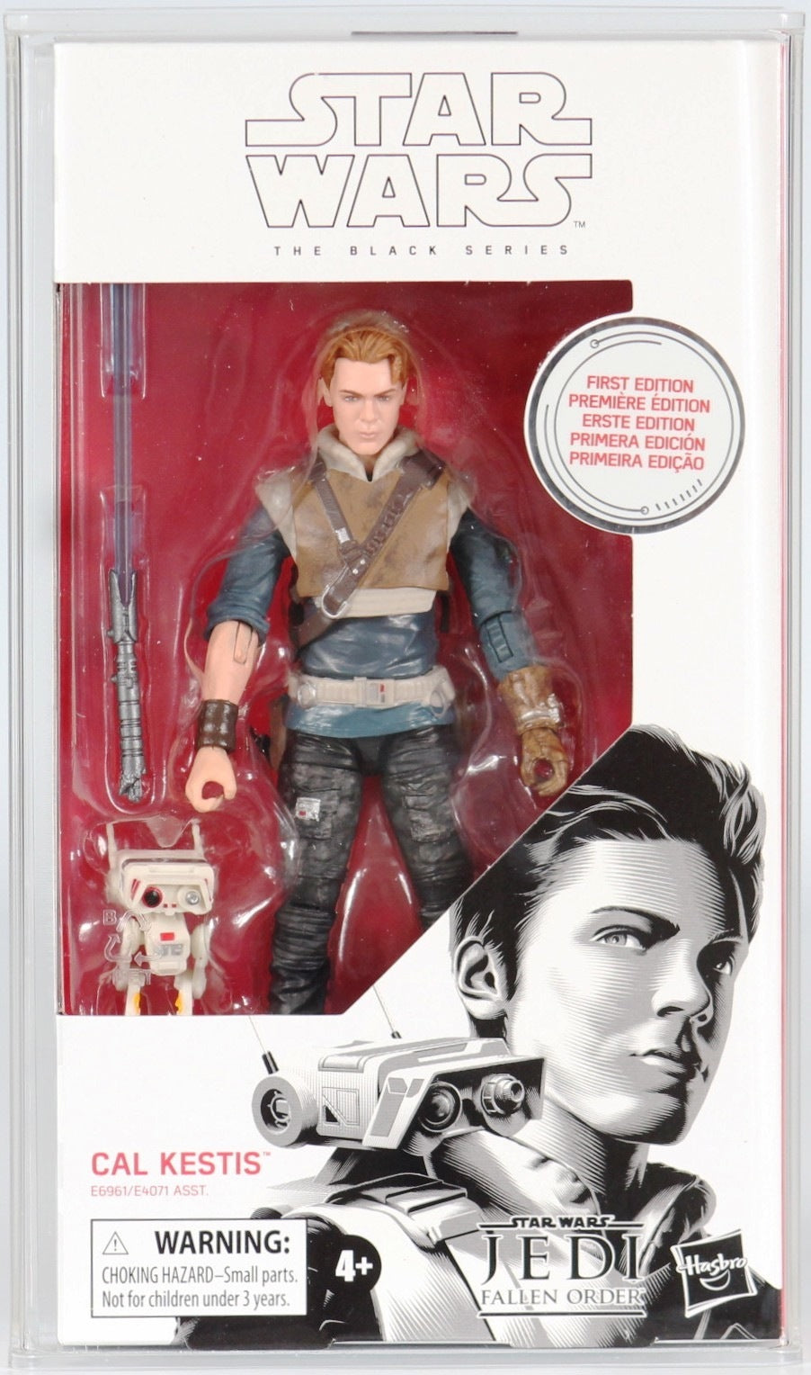 First Edition: Cal Kestis (Star Wars, Hasbro) **CAS Graded 90+ ** product image 2, provided for visual reference and product