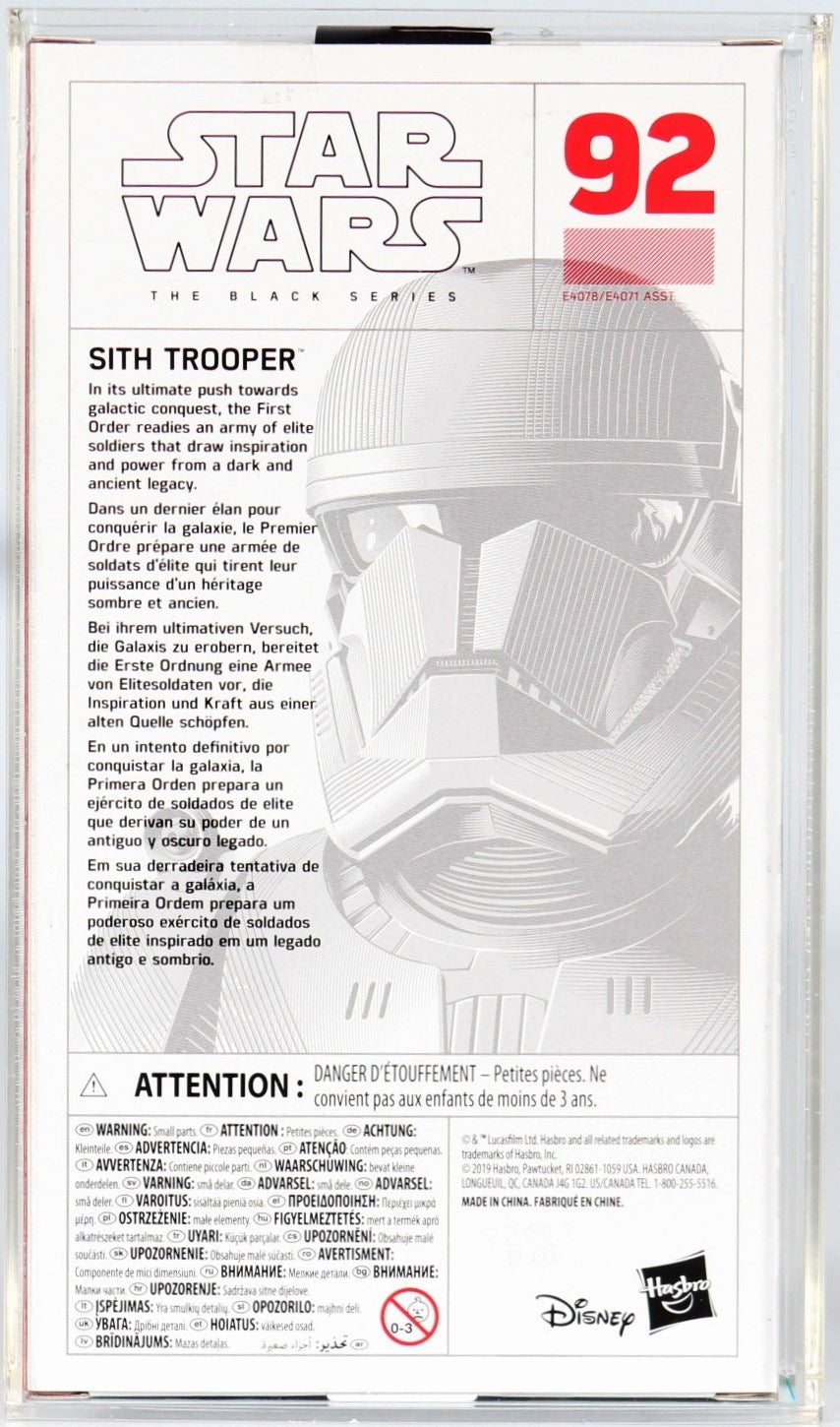 First Edition: Sith Trooper (Star Wars, Hasbro) **CAS Graded 95 ** product image 3, provided for visual reference and