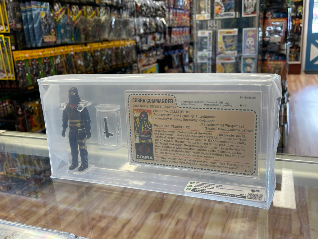 Hooded Cobra Commander Mail Away (GI Joe, Hasbro) **CAS Graded 85** product image 3, provided for visual reference and