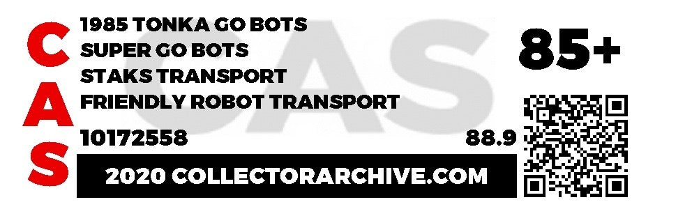 Staks Transport (Super GoBots, Tonka) **CAS Graded 85+** product image 3, provided for visual reference and product detail