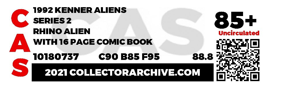 Rhino Alien (Aliens, Kenner) **CAS Graded 90/85/90 UC** product image 3, provided for visual reference and product detail