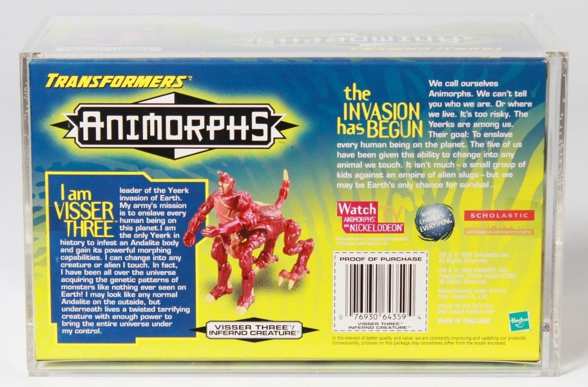 Three/Inferno (Transformers Animorphs, Hasbro) **CAS Graded 90/90/90 UC** product image 3, provided for visual reference and