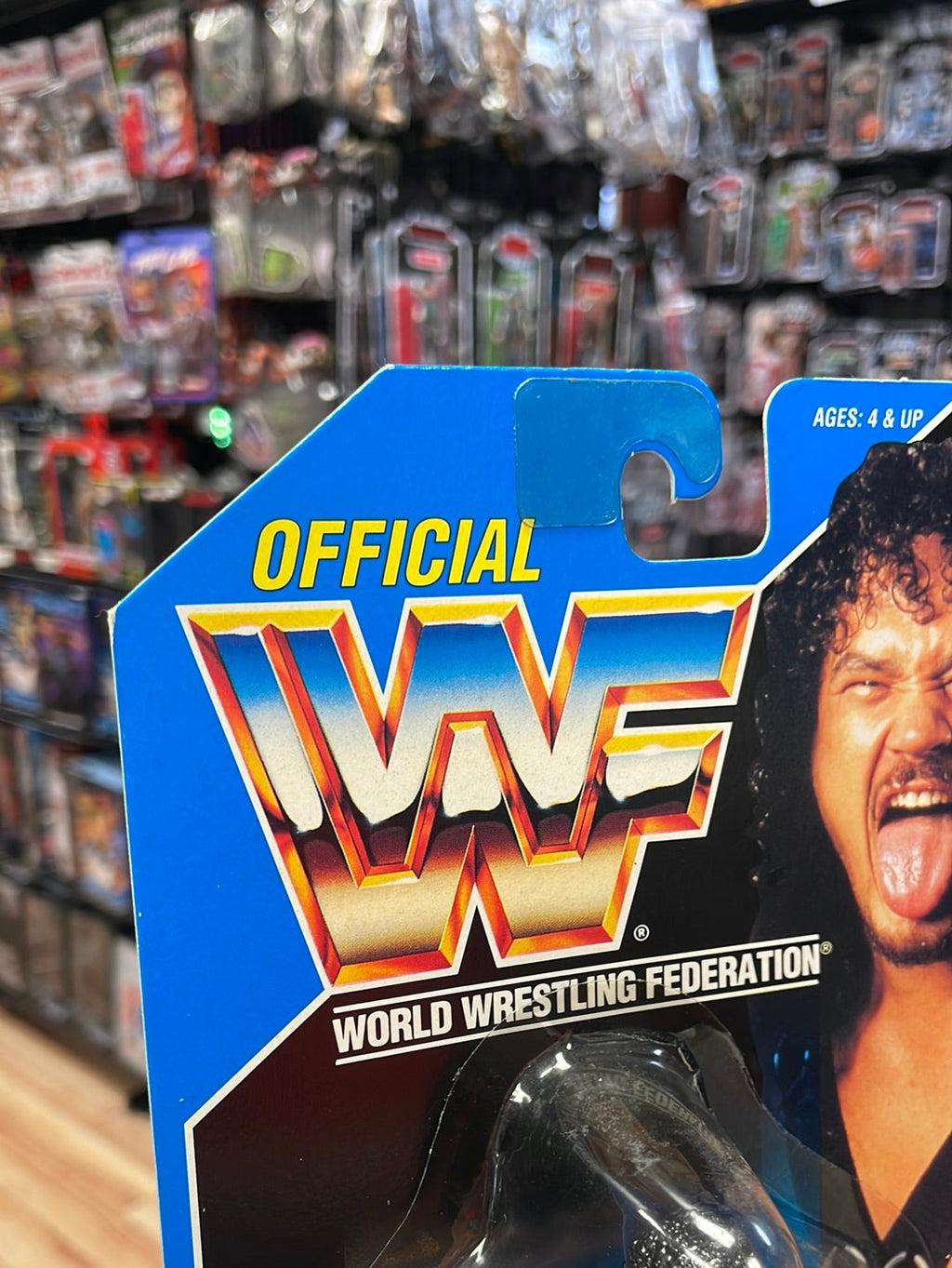 Samu of the Headshrinkers (WWE WWF, Vintage Hasbro)**American Card** product image 2, provided for visual reference and