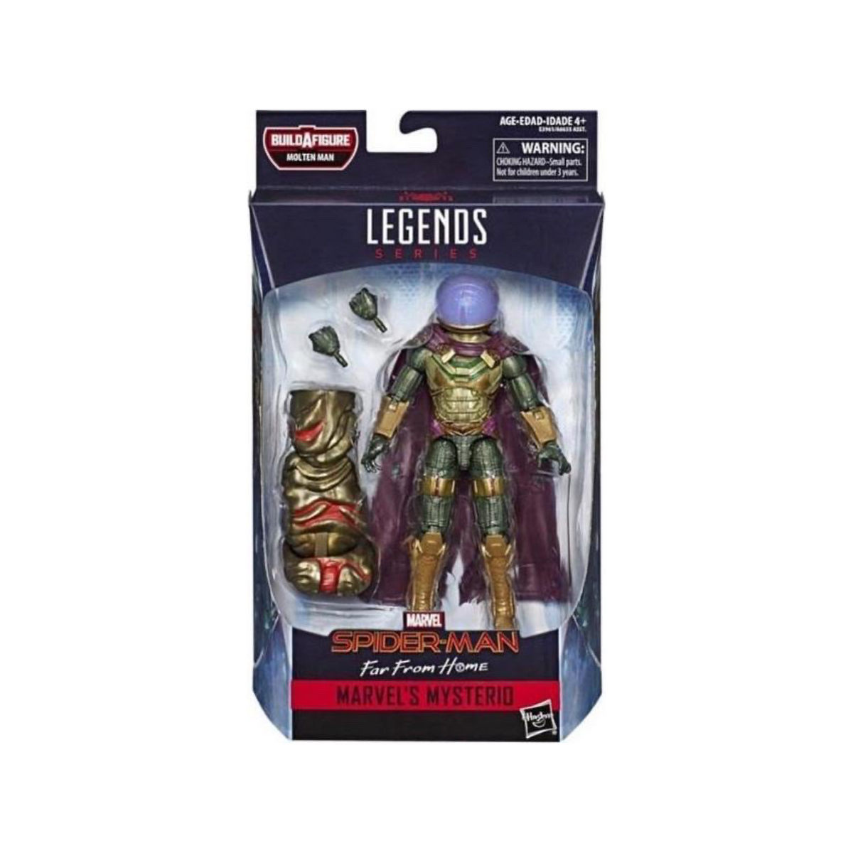 Mysterio BAF Molten Man (Marvel Legends, Hasbro) product image 1, provided for visual reference and product detail review