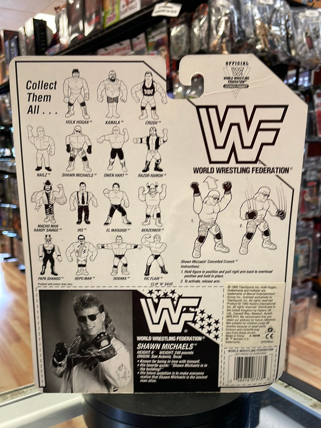 Shawn Michaels Series 7 (WWE WWF, Vintage Hasbro)**American Card** product image 9, provided for visual reference and