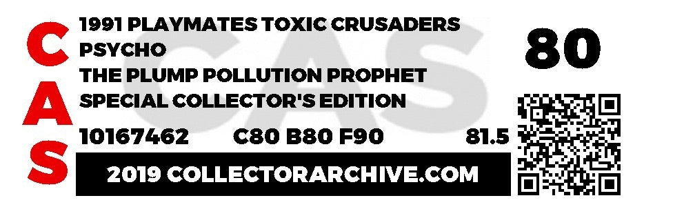 Psycho (Toxic Crusaders, Playmates) **CAS Graded 80/80/90** product image 4, provided for visual reference and product