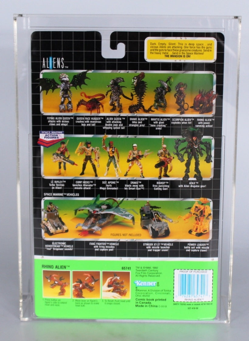 Rhino Alien (Aliens, Kenner) **CAS Graded 90/85/90 UC** product image 2, provided for visual reference and product detail