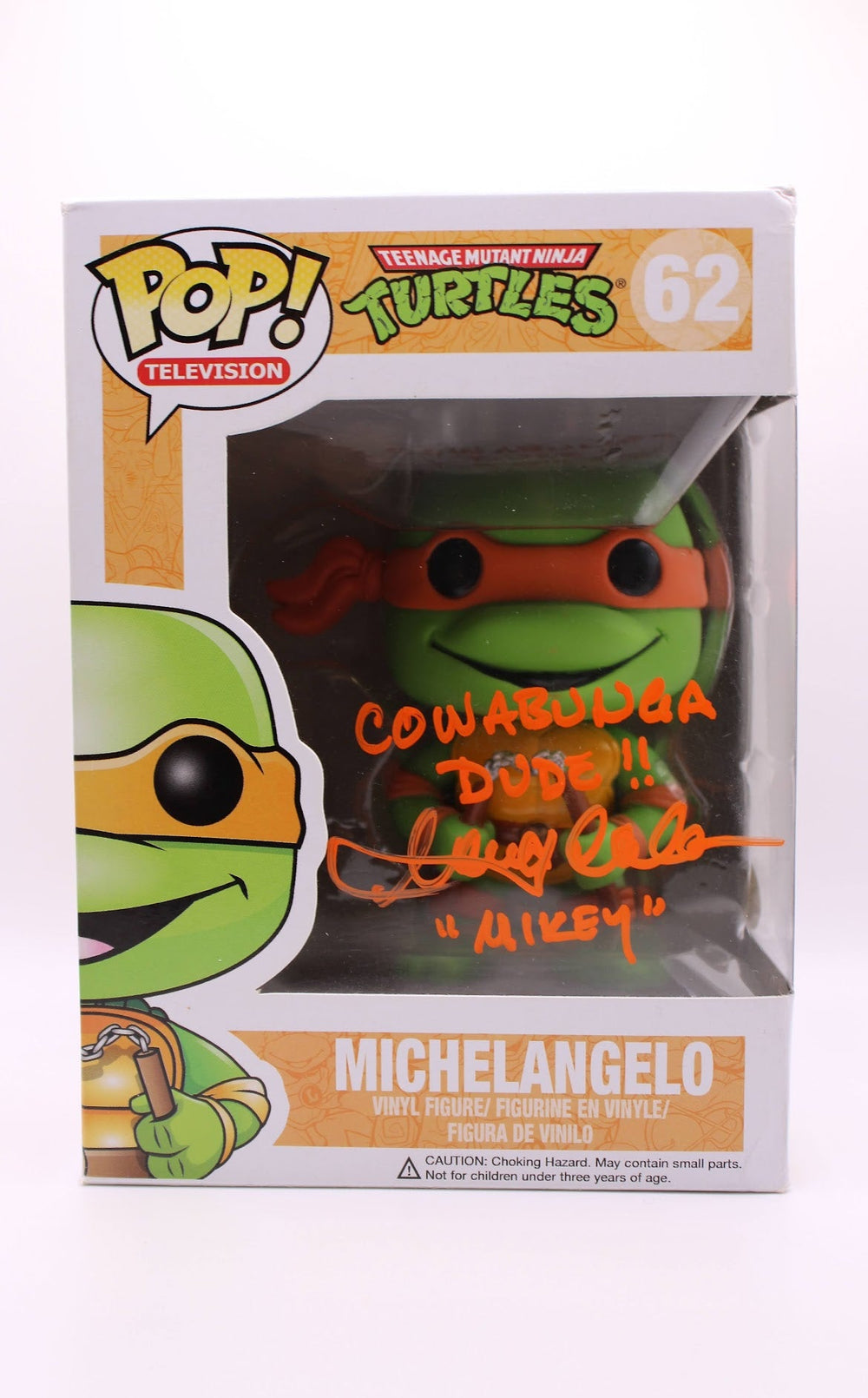 Townsend Coleman signed Michelangelo (Funko Pop, TMNT) **JSA Authenticated*