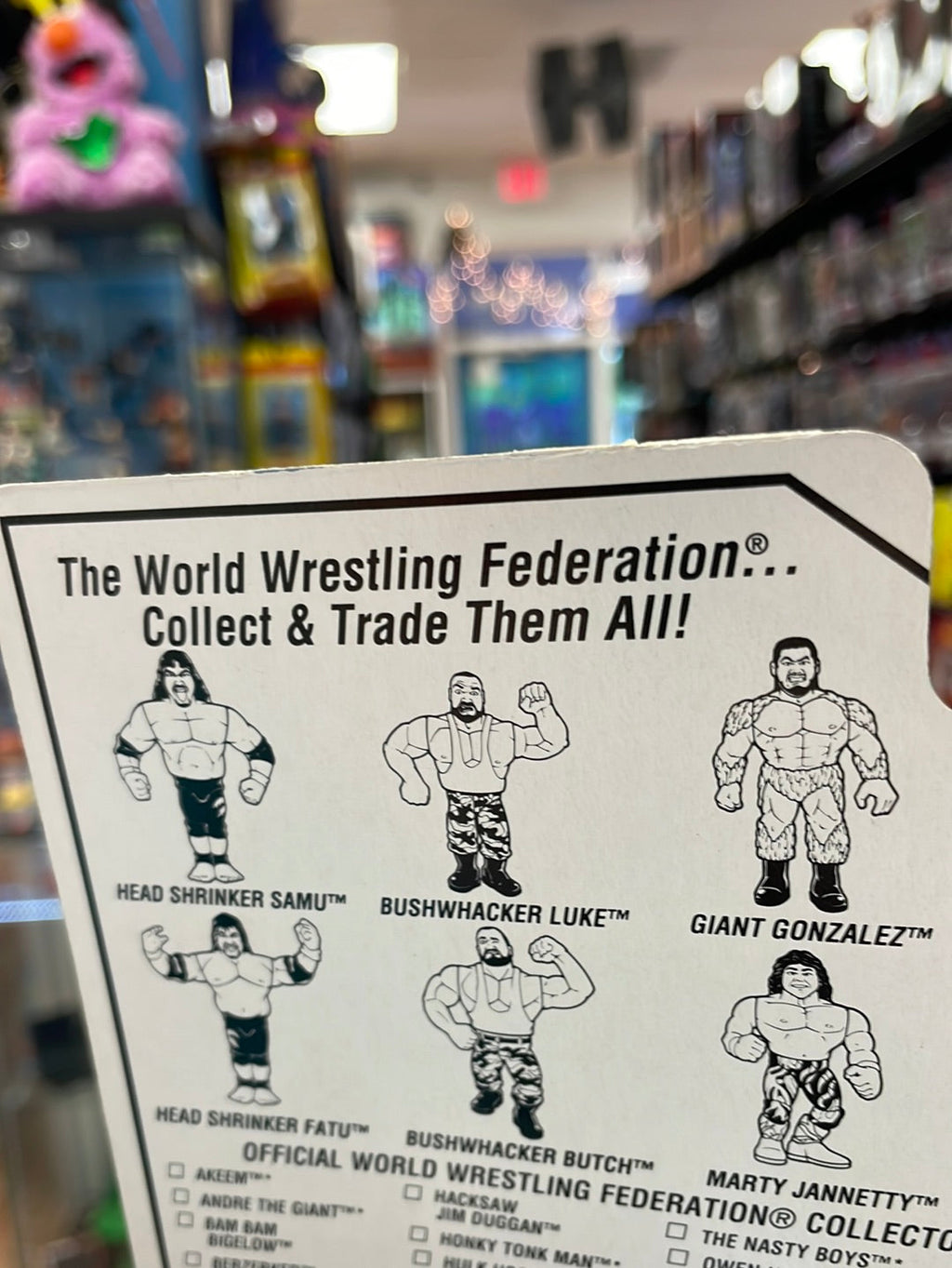 Samu of the Headshrinkers (WWE WWF, Vintage Hasbro)**American Card** product image 12, provided for visual reference and
