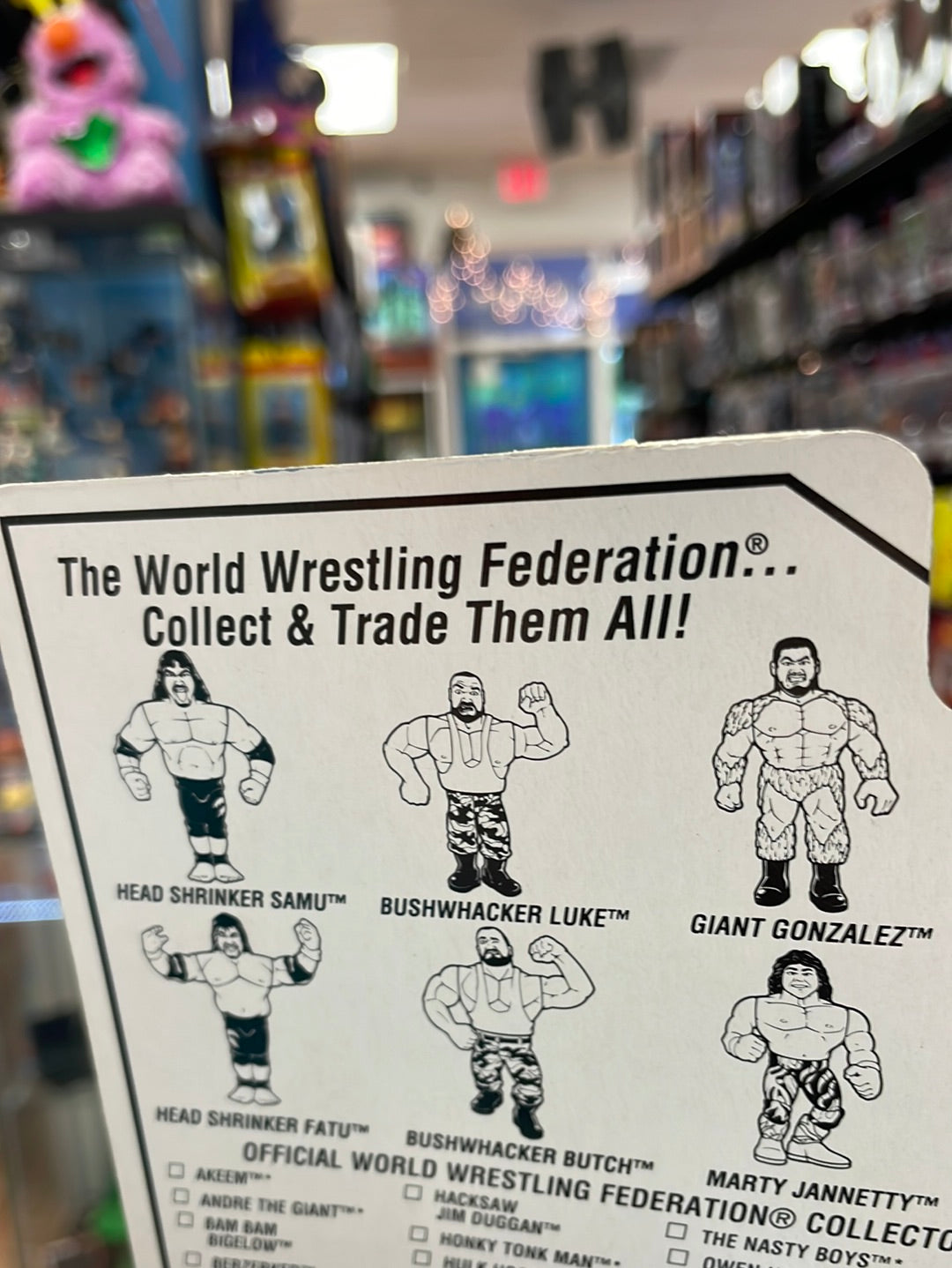 Samu of the Headshrinkers (WWE WWF, Vintage Hasbro)**American Card** product image 12, provided for visual reference and