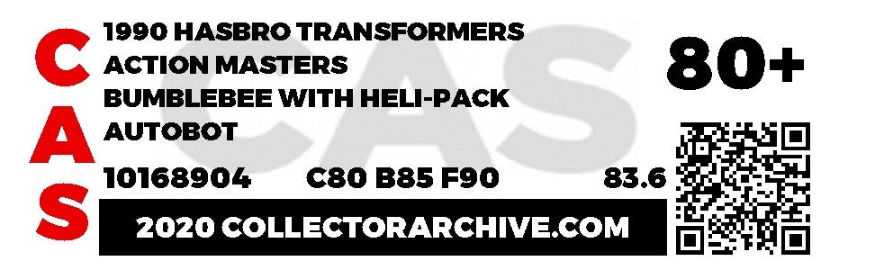 Action Masters: Bumble Bee (Transformers, Hasbro) **CAS Graded 80+** product image 3, provided for visual reference and