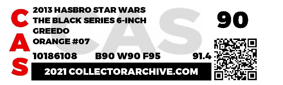 Greedo (Star Wars, Black Series) **CAS Graded 90** product image 4, provided for visual reference and product detail review