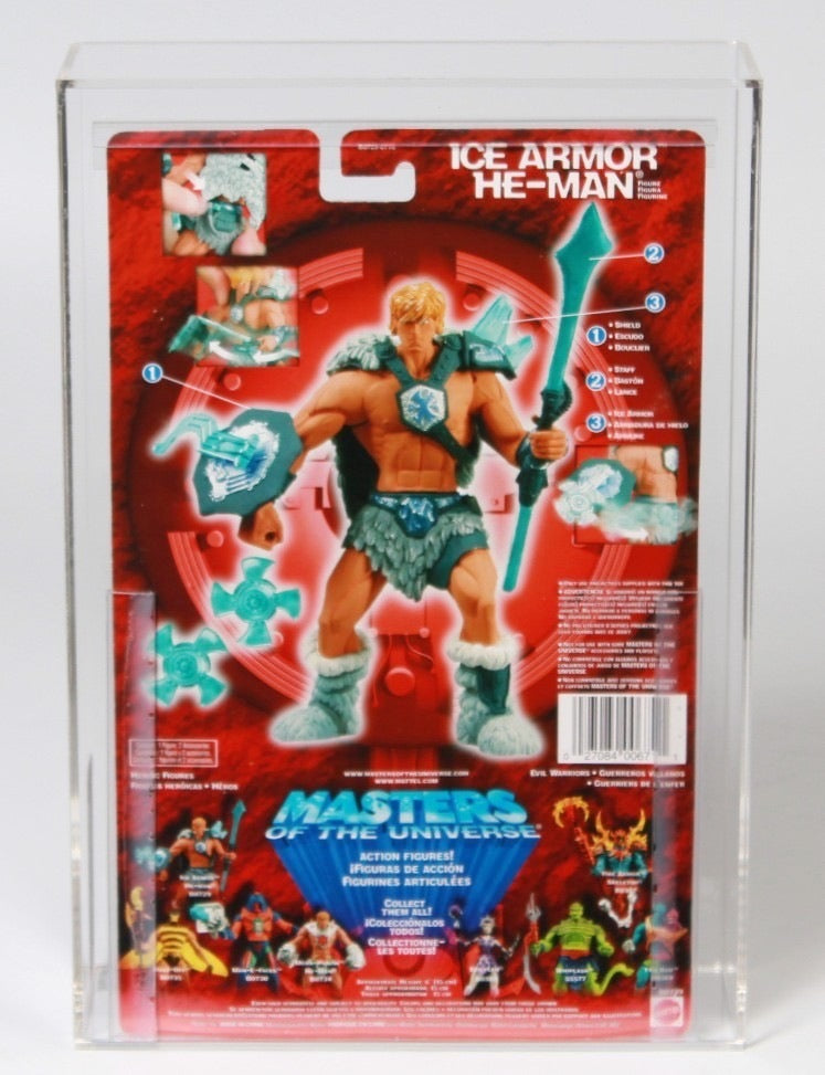 Ice Armor He-Man (MOTU 200x, Mattel) **CAS Graded 85/85/90 UC** product image 3, provided for visual reference and product