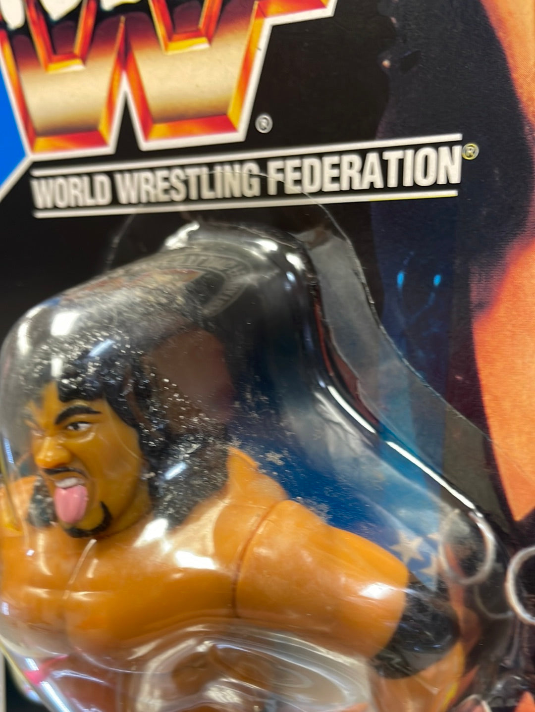 Samu of the Headshrinkers (WWE WWF, Vintage Hasbro)**American Card** product image 5, provided for visual reference and