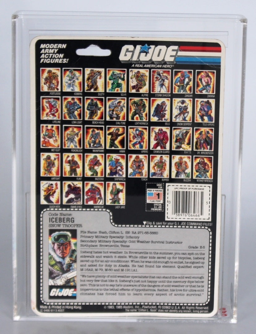 Iceberg Snow Trooper (GI Joe, Hasbro) **CAS Graded 75** product image 3, provided for visual reference and product detail