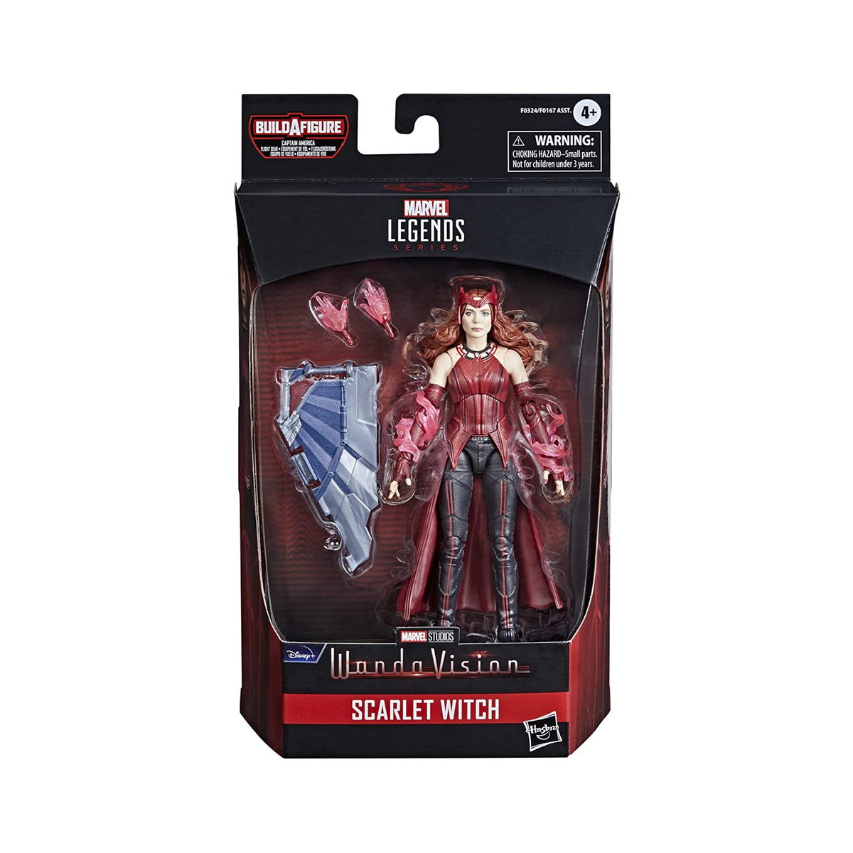 Scarlet Witch BAF CA Fight Gear (Marvel Legends, Hasbro) product image 1, provided for visual reference and product detail