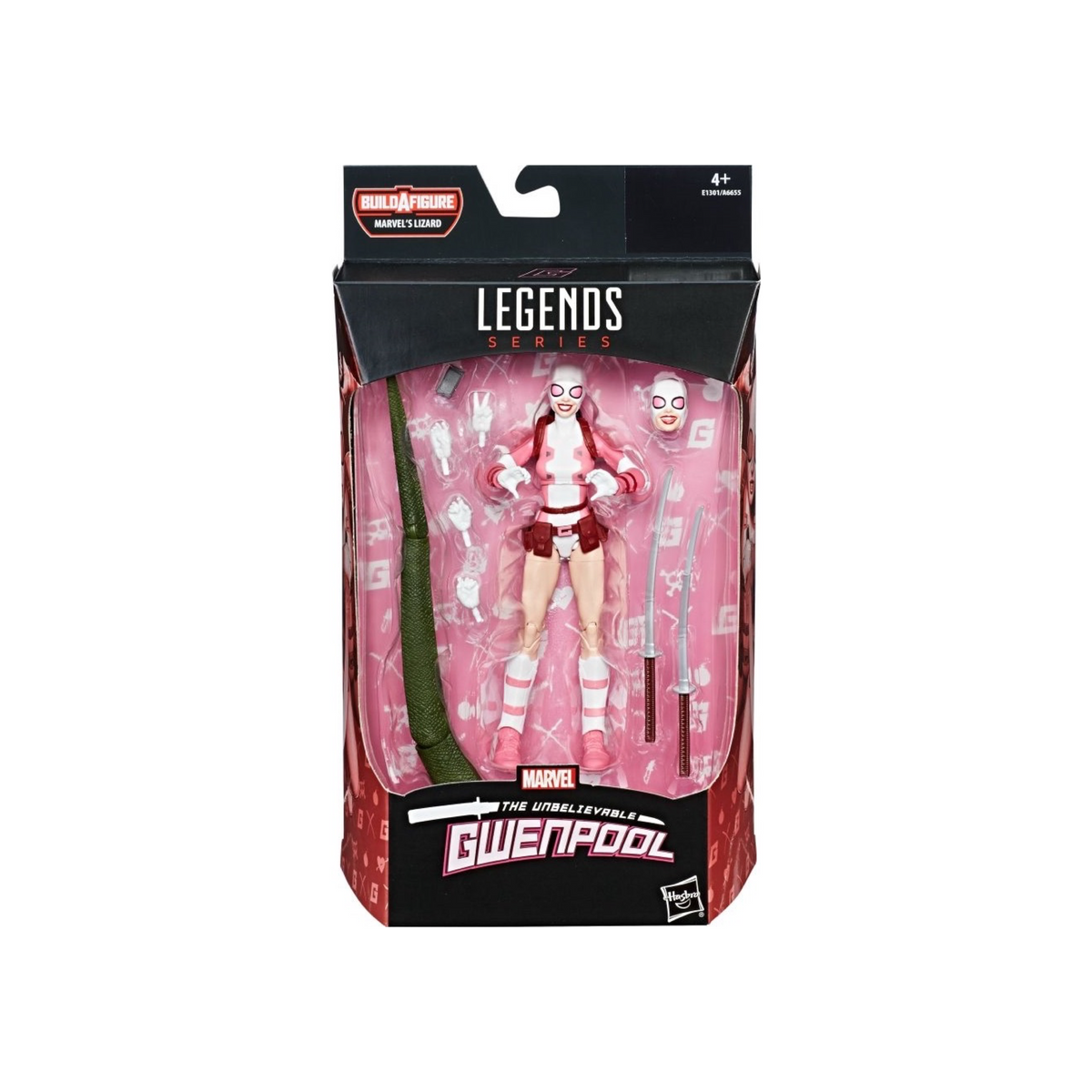 GwenPool BAF Lizard (Marvel Legends, Hasbro) product image 1, provided for visual reference and product detail review