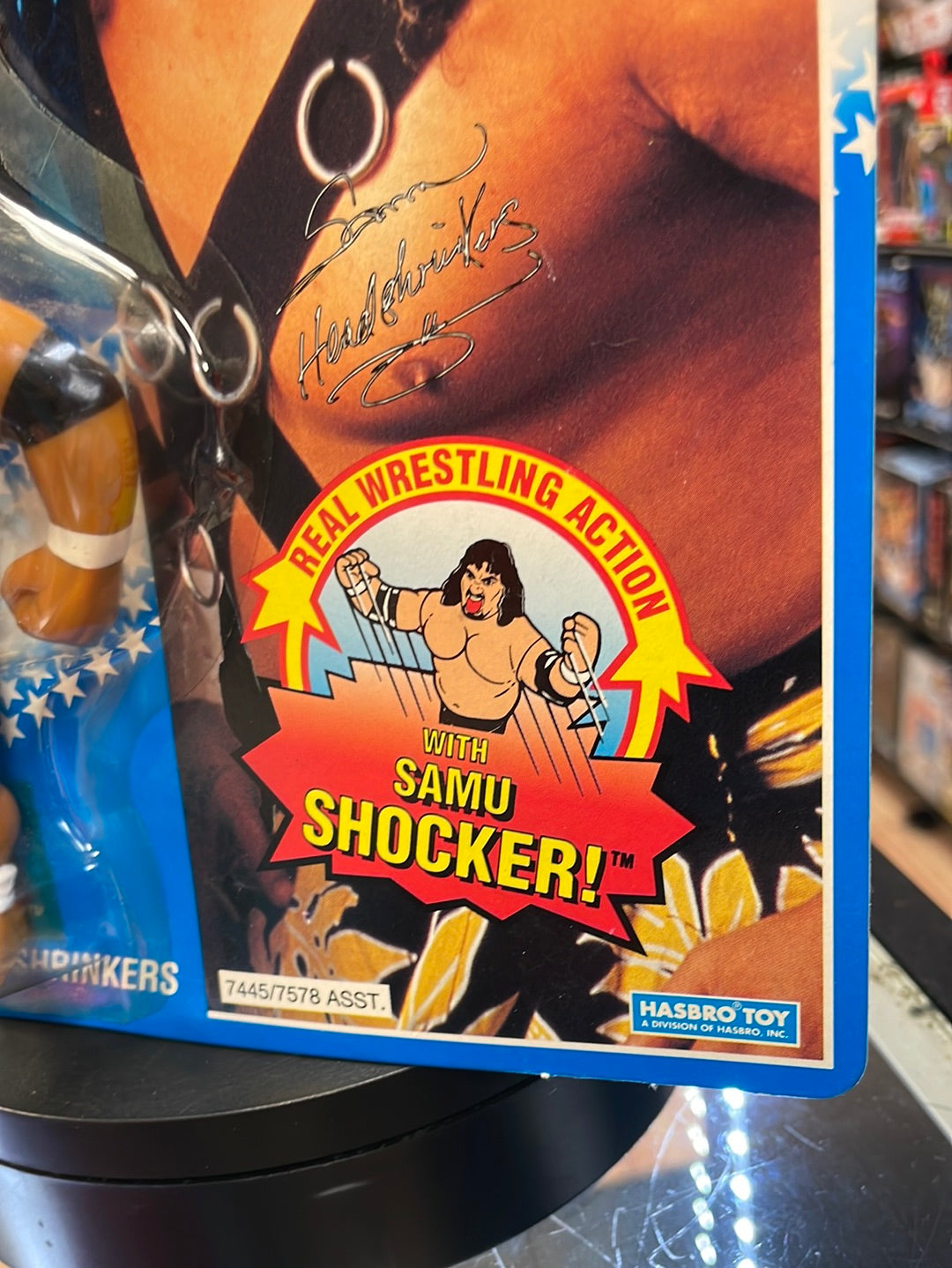 Samu of the Headshrinkers (WWE WWF, Vintage Hasbro)**American Card** product image 4, provided for visual reference and
