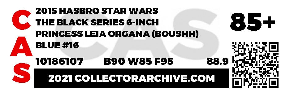 Princess Leia Organa (Star Wars, Black Series) **CAS Graded 85+** product image 3, provided for visual reference and product