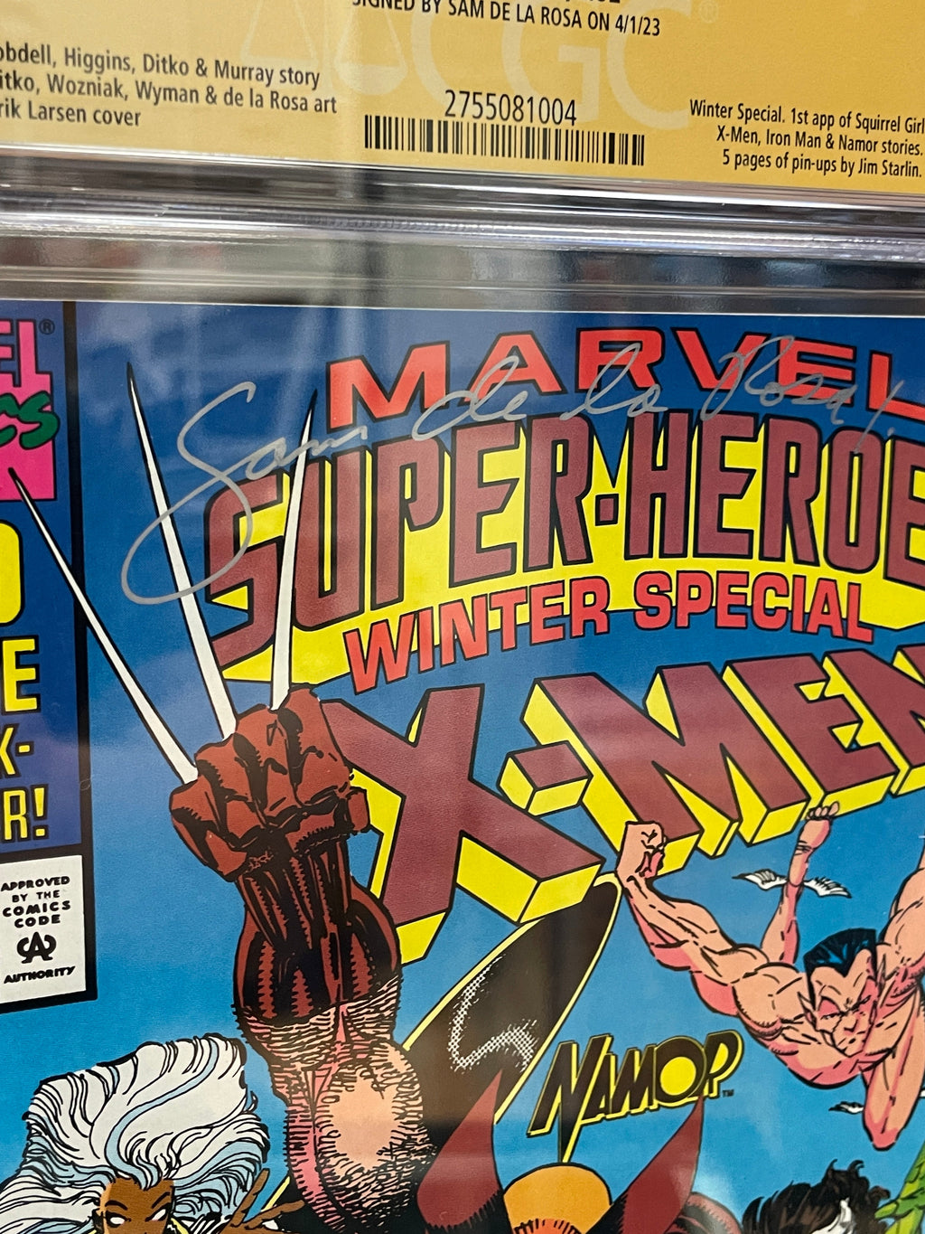 Marvel Winter Special 1991 (CGC 9.4 Signature Series, 1st Squirrel Girl) Sam De La Rosa product image 5, provided for visual