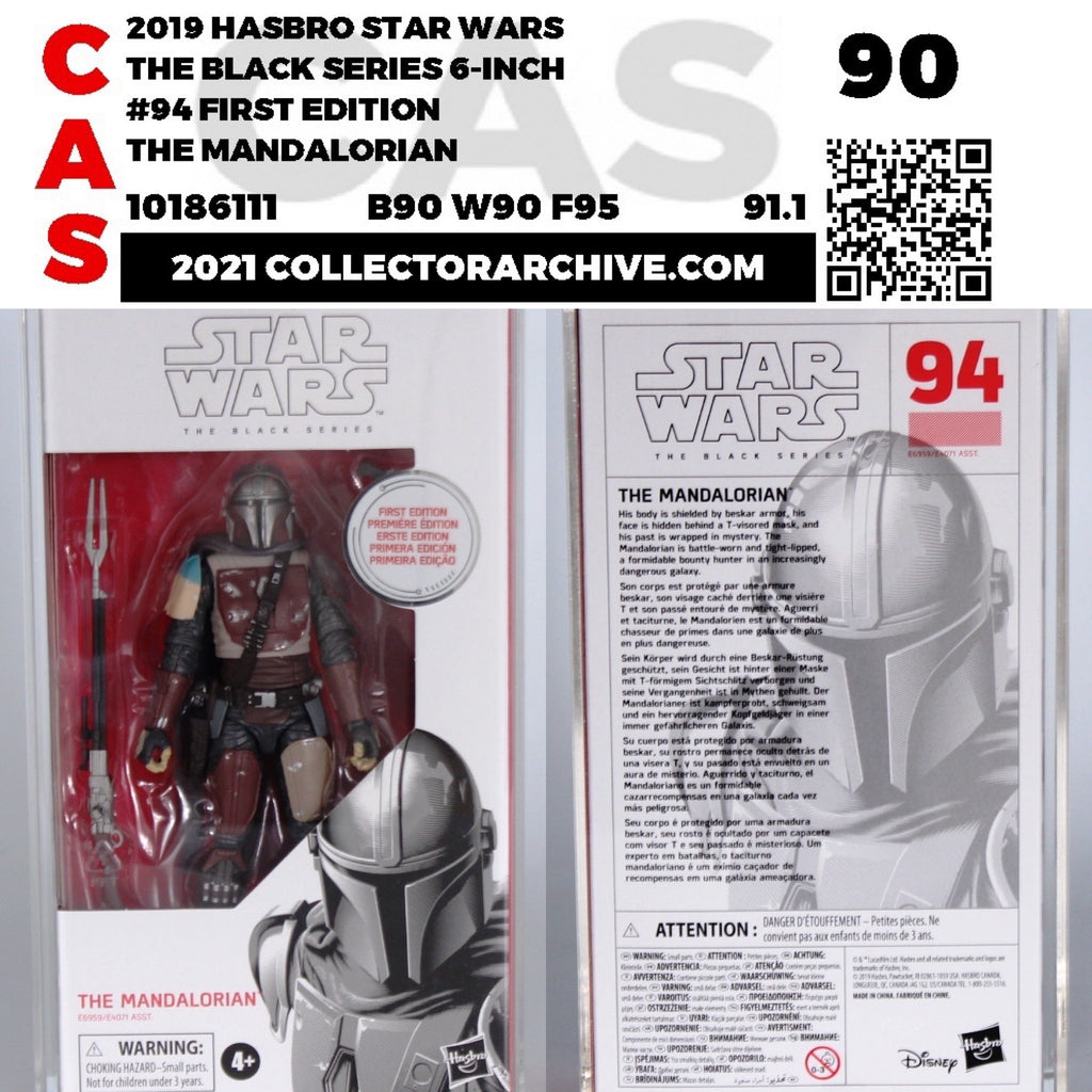 First Edition Mandolorian (Star Wars, Black Series) **CAS Graded 90** product image 1, provided for visual reference and