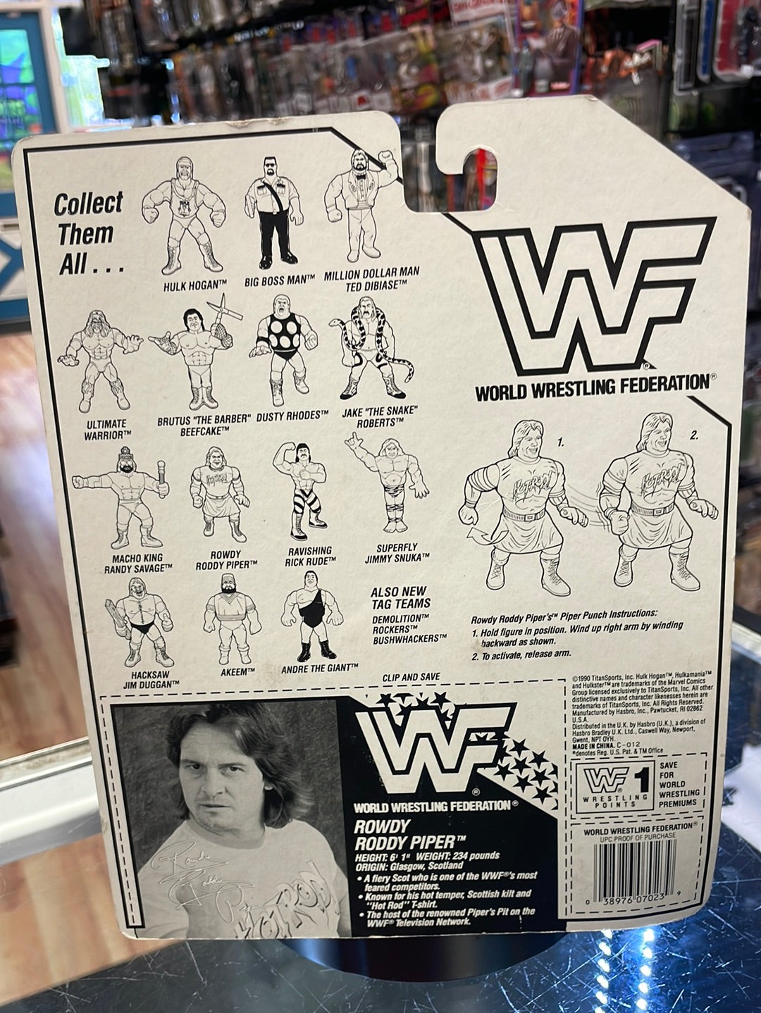 Summer Slam Roddy Piper (WWE WWF, Vintage Hasbro) product image 9, provided for visual reference and product detail review