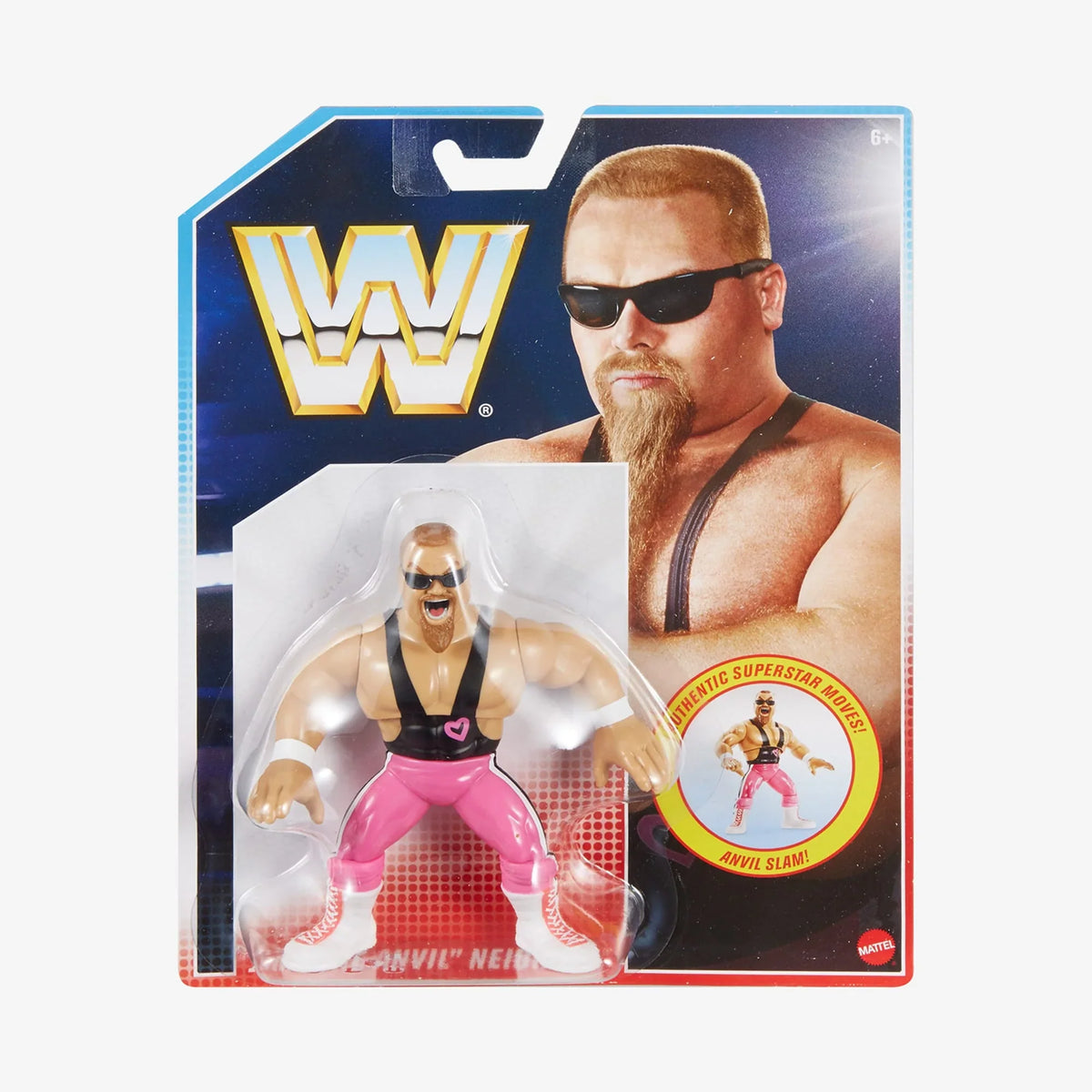 Jim The Advil Neidhart (WWE Retro, Mattel) SEALED product image 1, provided for visual reference and product detail review